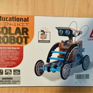 Educational Solar Robot Kit - Blue and Black